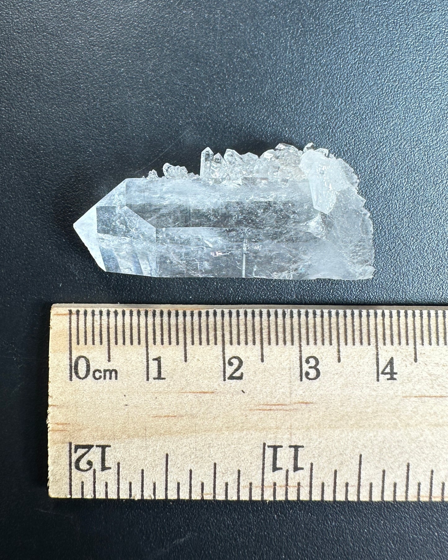 Clear Quartz with a Cluster of Crystals on the Side
