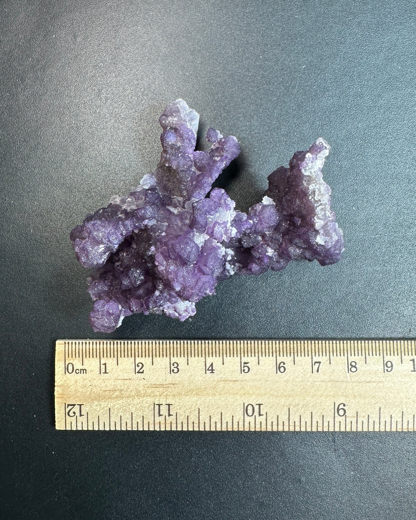 Quartz Cast Covered with Fluorite