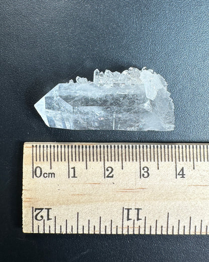 Clear Quartz with a Cluster of Crystals on the Side