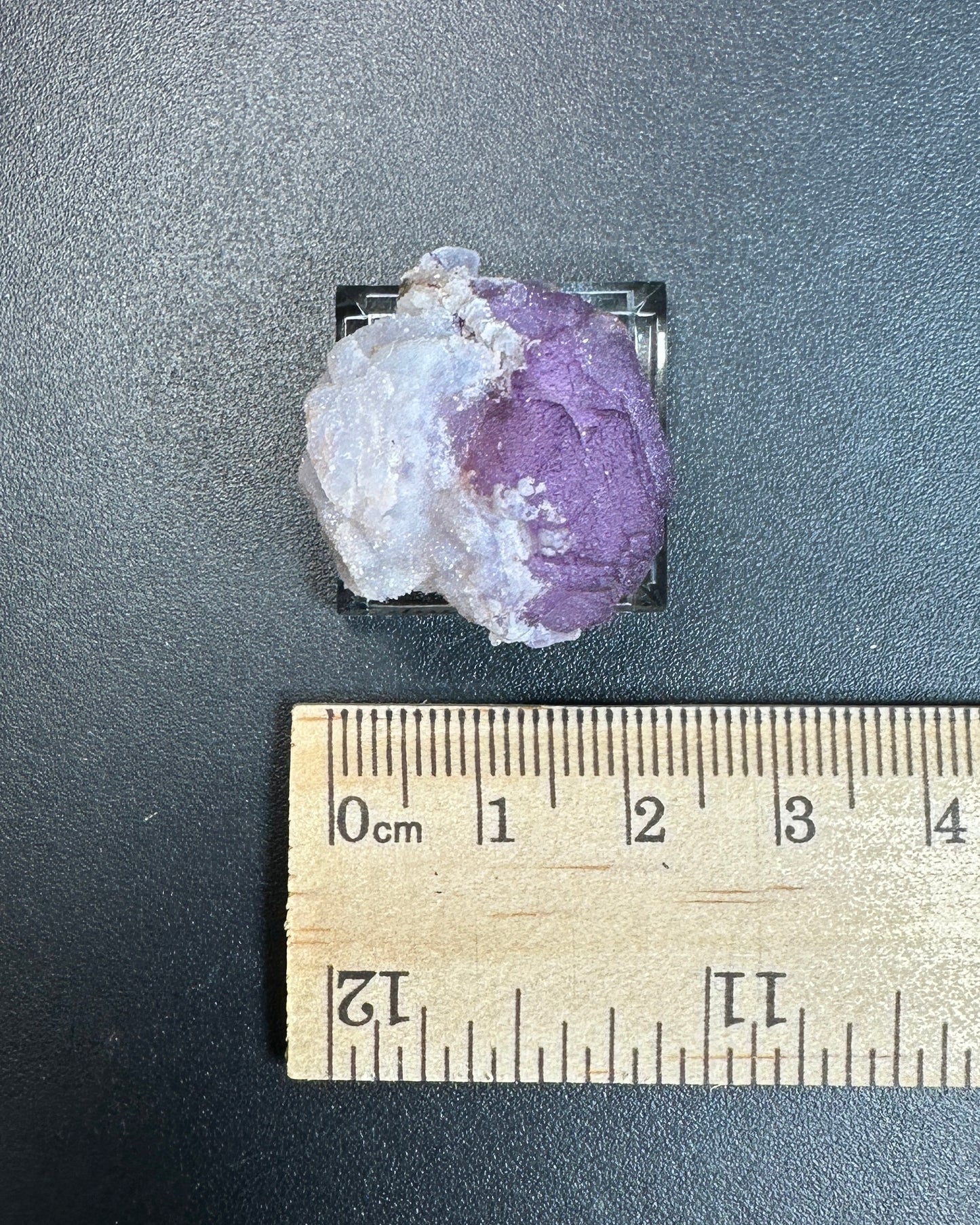 Half Fluorite, Half Quartz
