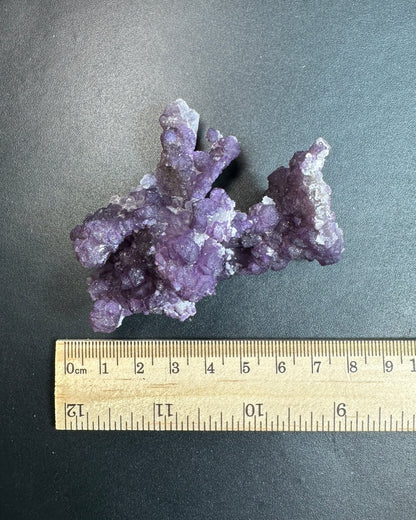 Quartz Cast Covered with Fluorite