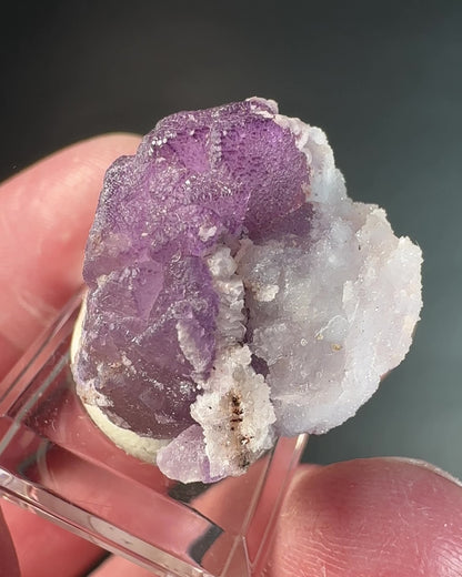 Half Fluorite, Half Quartz